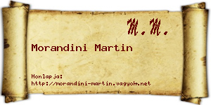 Morandini Martin névjegykártya