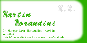 martin morandini business card